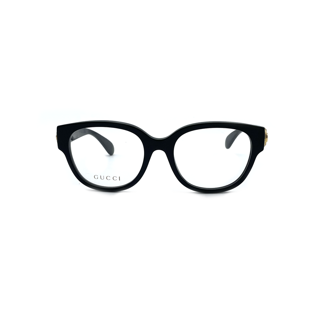 メガネ GUCCI Gucci - GG1411O - 004 BLACK BLACK TRANSPARE Gucci GG1411O 004 Glasses - US