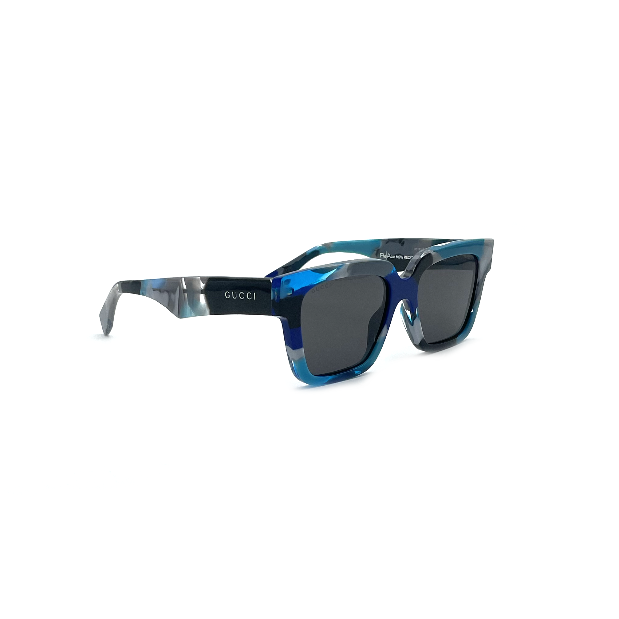 Occhiale da sole Gucci GG1626S blu havana Ottica Sottile