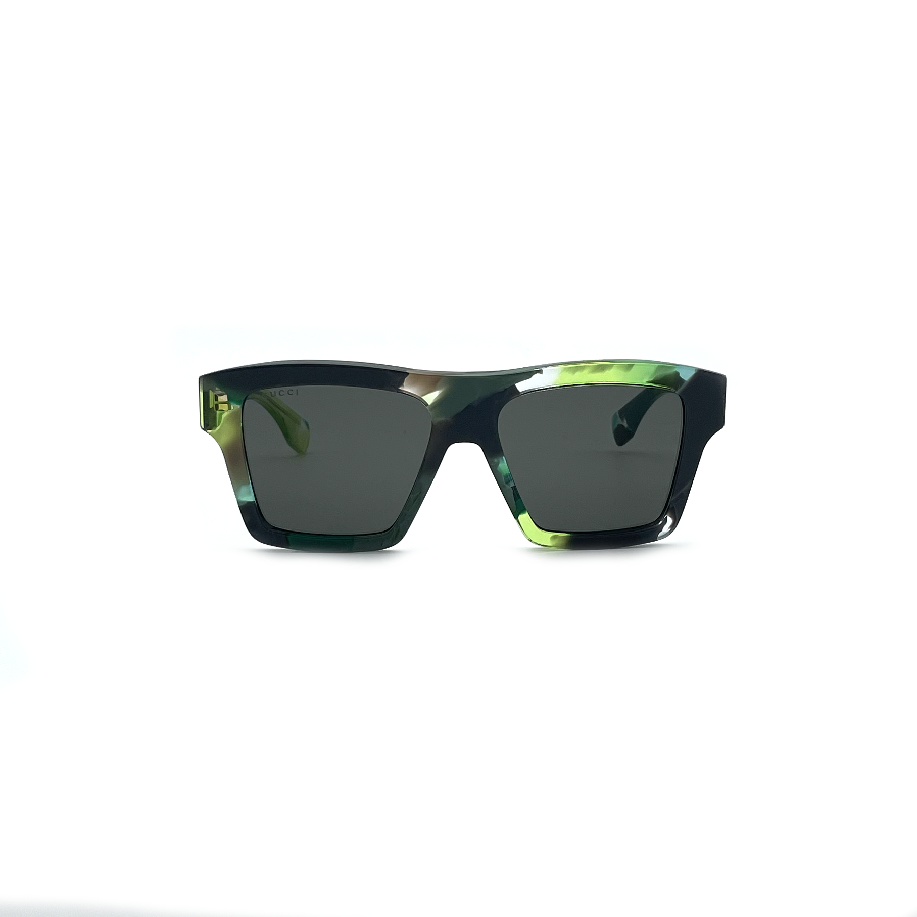 Occhiale da sole Gucci GG1623S verde havana
