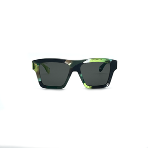 Occhiale da sole Gucci GG1623S verde havana