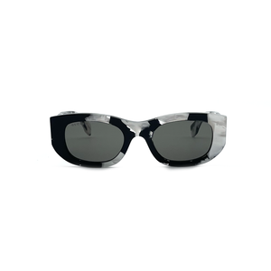 Occhiale da sole Gucci GG1627S bianco e nero