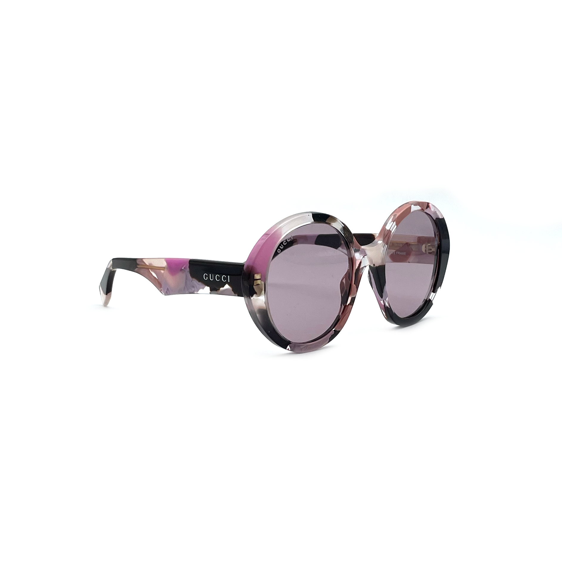 Occhiale da sole Gucci GG1628S rosa maculato