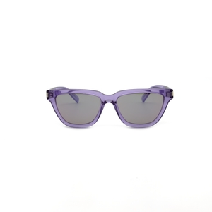 Occhiale da Sole Saint Laurent SL462 Sulpice viola trasparente