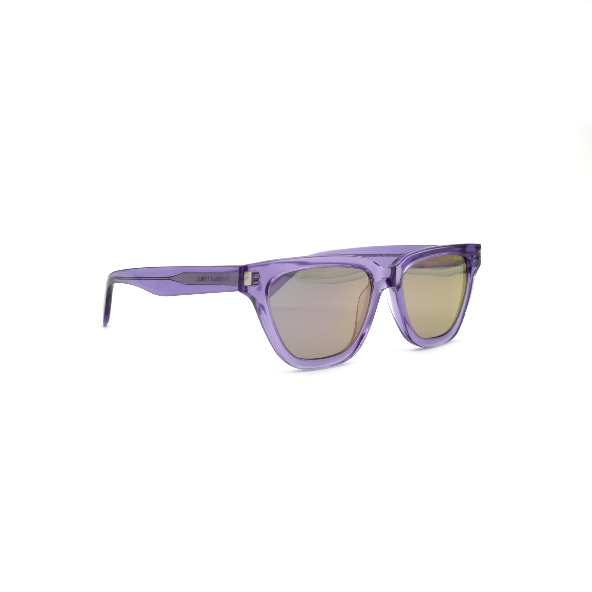 Occhiale da Sole Saint Laurent SL462 Sulpice viola trasparente