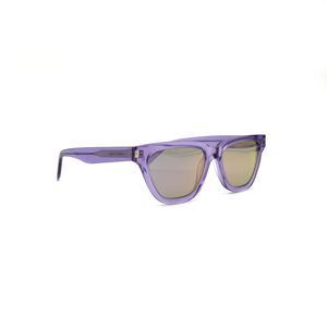 Occhiale da Sole Saint Laurent SL462 Sulpice viola trasparente